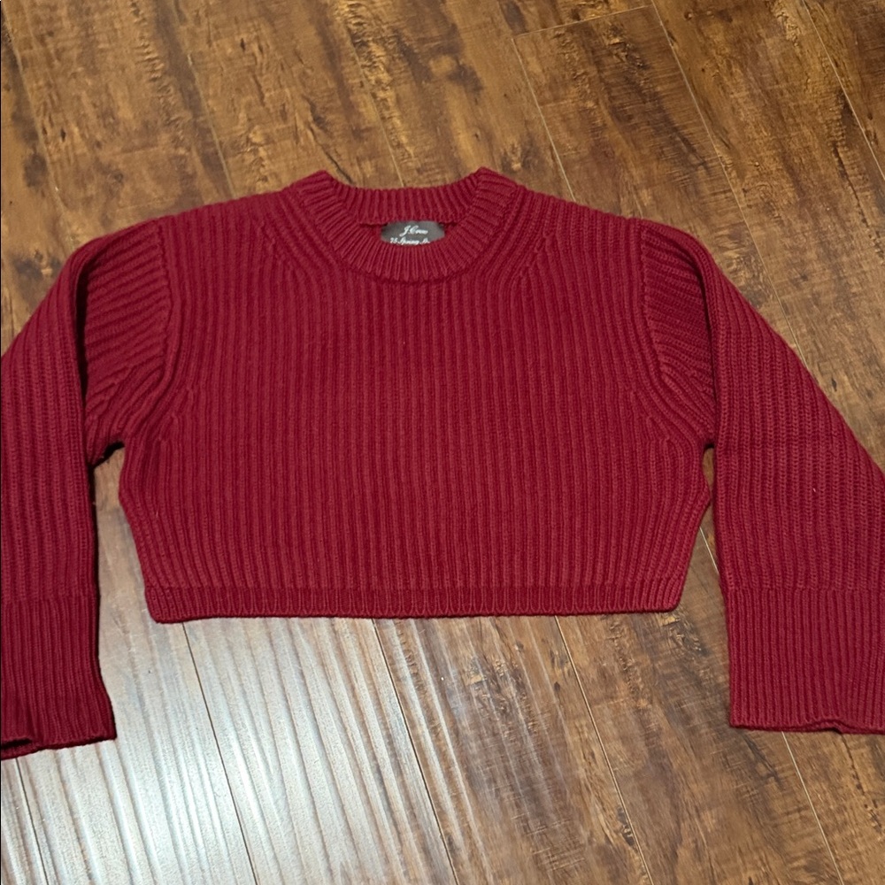 J. Crew Burgundy Cashmere Sweater
